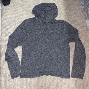 Men's dark gray Hollister hoodie